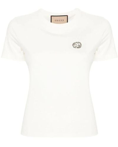 Gucci Tops > t-shirts - Blanc