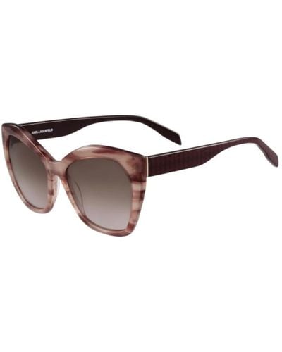 Karl Lagerfeld Mode sonnenbrille in pink und braun