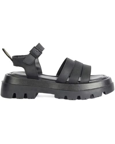 Barbour Chunky sole sandalen - Schwarz