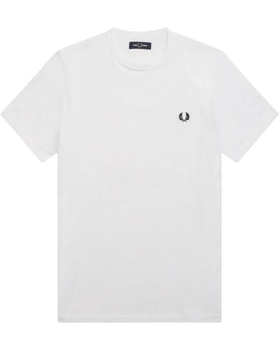 Fred Perry Weiße t-shirts und polos