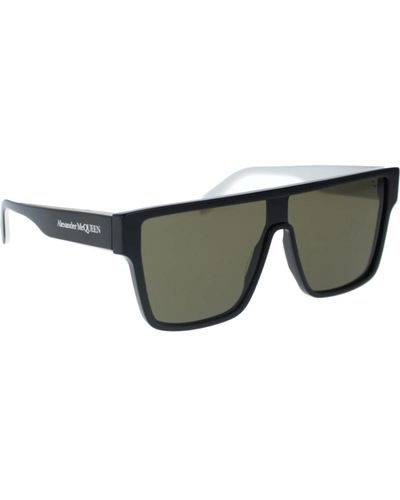 Alexander McQueen Ikonoische sonnenbrille mit 2-jahres-garantie - Grau