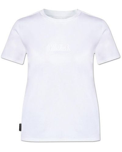 Woolrich Logo t-shirt - Blanco