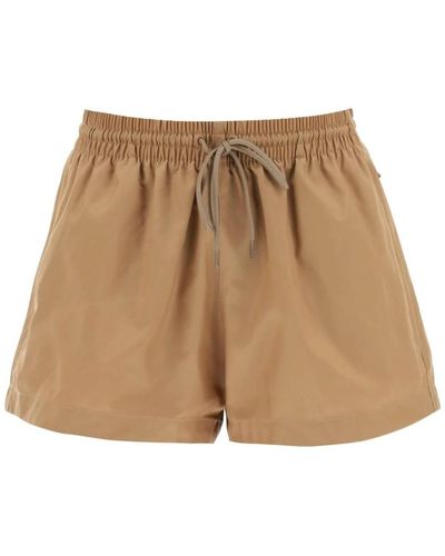 Wardrobe NYC Shorts de nylon repelente al agua - Marrón