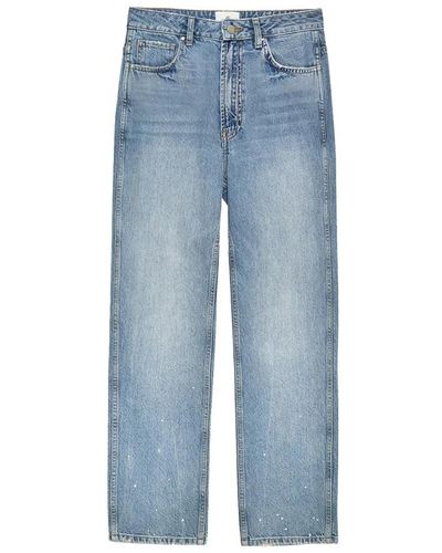 Anine Bing Jeans > cropped jeans - Bleu