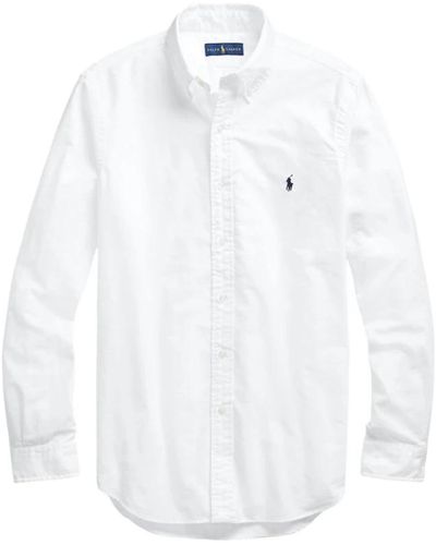 Ralph Lauren Sportliches langarm-polo-shirt - Weiß