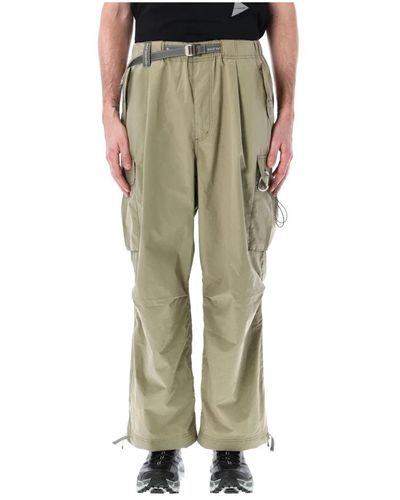 and wander Straight Trousers - Green