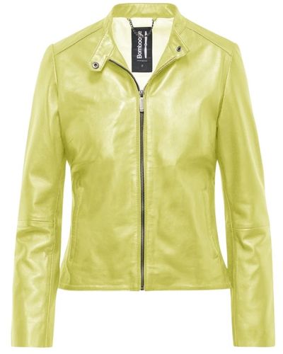 Bomboogie Luxe leather jacket - Amarillo
