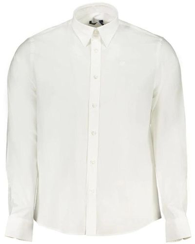 North Sails Besticktes baumwollhemd für männer - Weiß