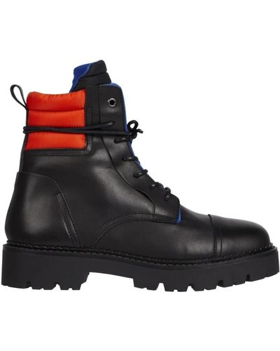 Tommy Hilfiger Padded lace up heritage boot - Nero