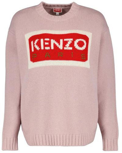 KENZO Logo strickpullover - Pink