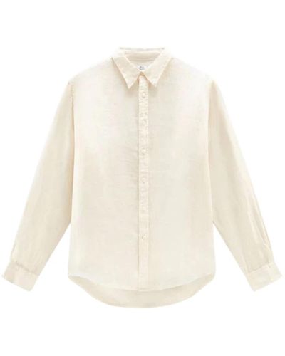 Woolrich Casual Shirts - White
