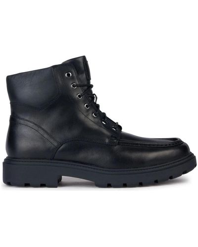 Geox Lace-Up Boots - Blue