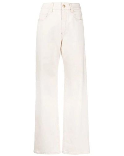 Brunello Cucinelli Wide Trousers - White