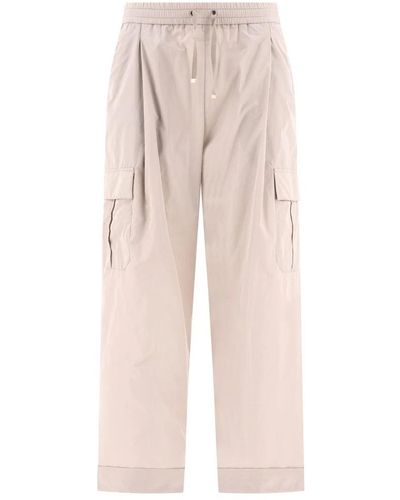 Herno Straight Trousers - Pink