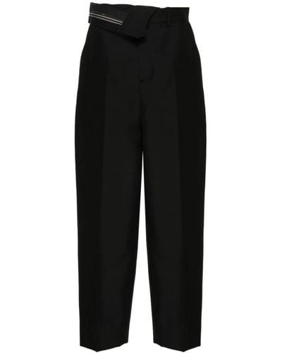 Fendi Wide Trousers - Black