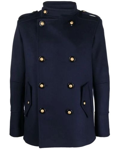 Balmain Coats - Blau