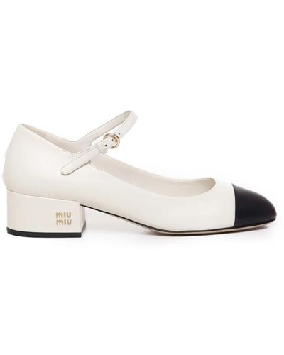 Miu Miu Court Shoes - White