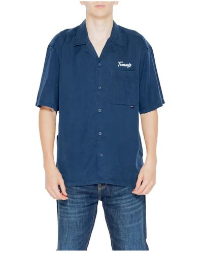Tommy Hilfiger Short Sleeve Shirts - Blue