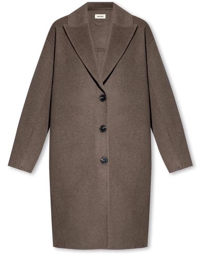 Zadig & Voltaire Coats > single-breasted coats - Marron