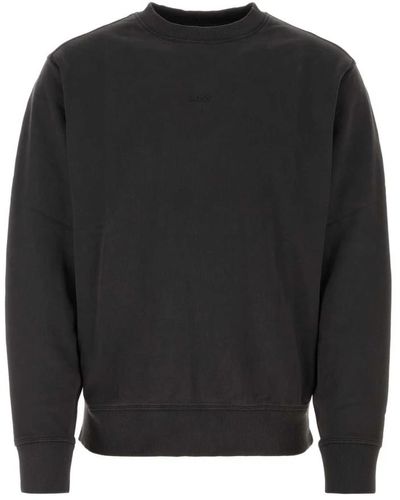 BOSS Stylischer schwarzer baumwoll-sweatshirt