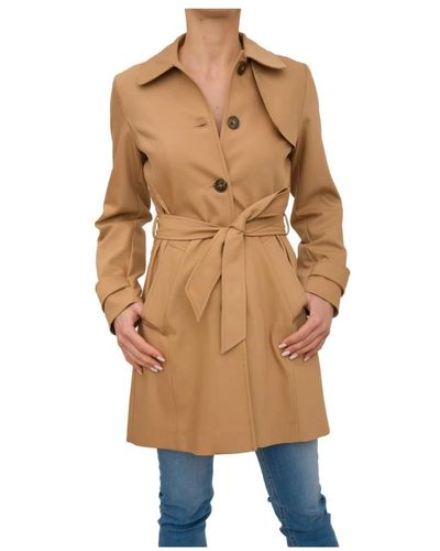 Marella Elegante trench coat para mujeres - Neutro