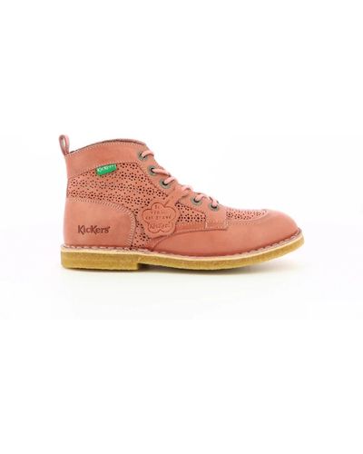 Kickers Shoes > boots > lace-up boots - Rose