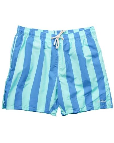 Mc2 Saint Barth Stripes pop swimshorts - Blau