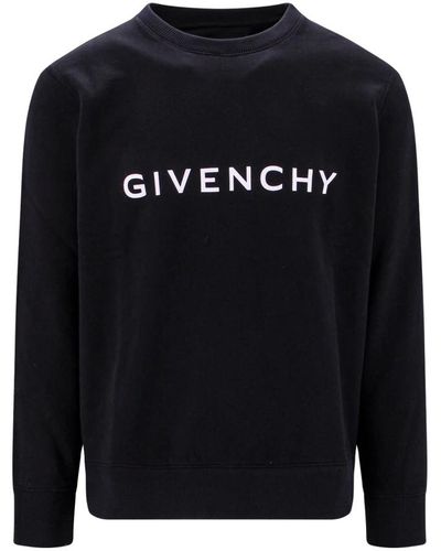 Givenchy Luxuriöser Logo Print Sweatshirt - Blau