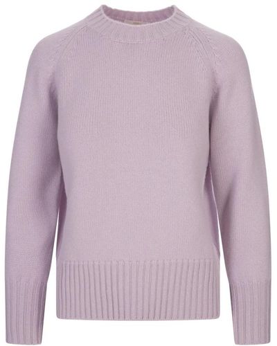 Fedeli Round-Neck Knitwear - Purple