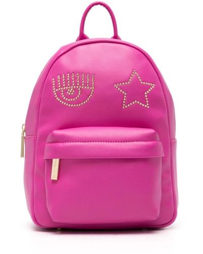 Chiara Ferragni Fuchsia eimer tasche rucksack für frauen - Pink