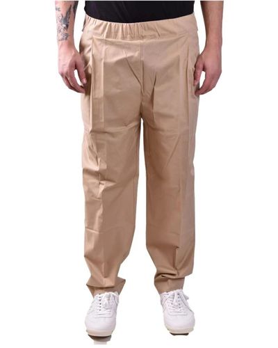 Laneus Straight Trousers - Natural