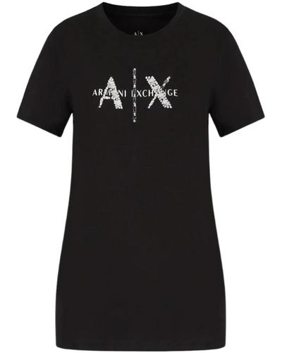 Armani Exchange Camiseta básica - Negro