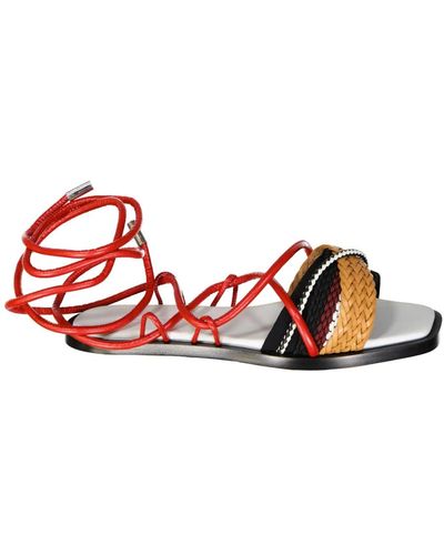 Sportmax Flat sandals - Rojo
