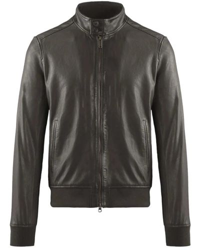 Bomboogie Jackets > leather jackets - Gris
