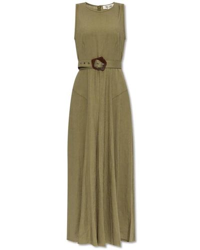 Diane von Furstenberg Kleid mit gürtel - Grün