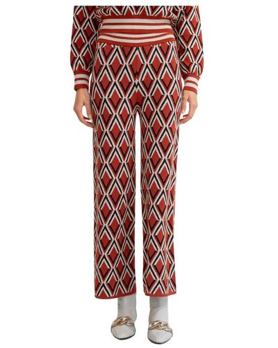 Imperial Wide Pants - Red