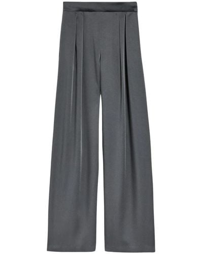 Max Mara Studio Trousers > wide trousers - Gris