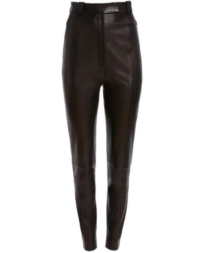 Khaite Trousers > leather trousers - Noir
