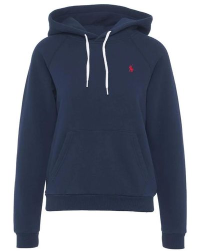 Ralph Lauren Sudadera con capucha y logo bordado - Azul