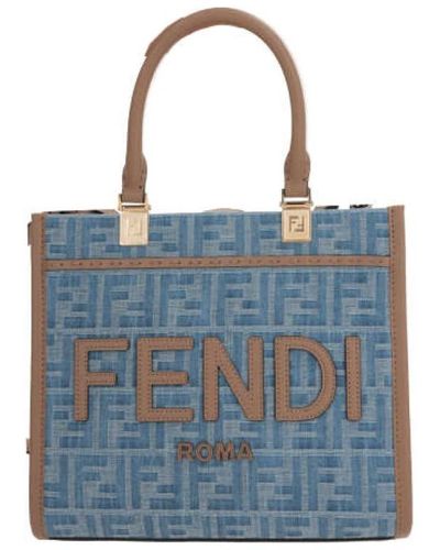 Fendi Tote Bags - Blue