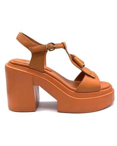 Jeannot Shoes > sandals > high heel sandals - Marron