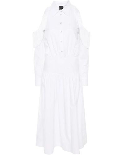 Pinko Shirt Dresses - White