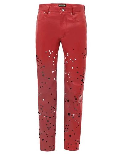 DURAZZI MILANO Trousers > straight trousers - Rouge