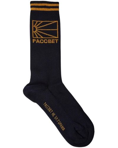 Rassvet (PACCBET) Logo jacquard socks - Nero
