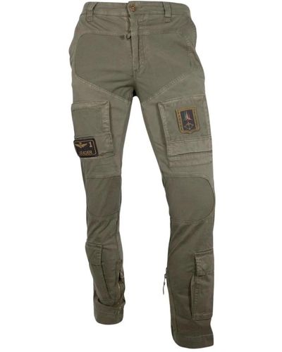 Aeronautica Militare Slim-Fit Trousers - Green