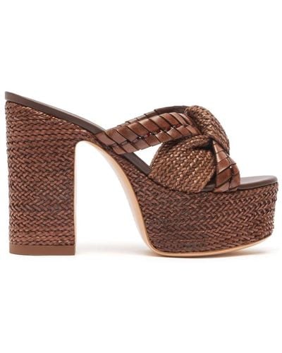 Casadei Shoes > heels > heeled mules - Marron