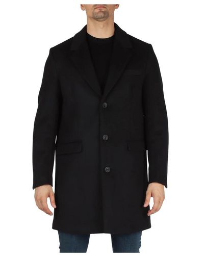 Antony Morato Single-Breasted Coats - Black