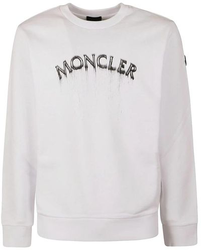 Moncler Sweatshirts - Weiß
