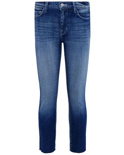 L'Agence High rise crop slim jeans - Azul