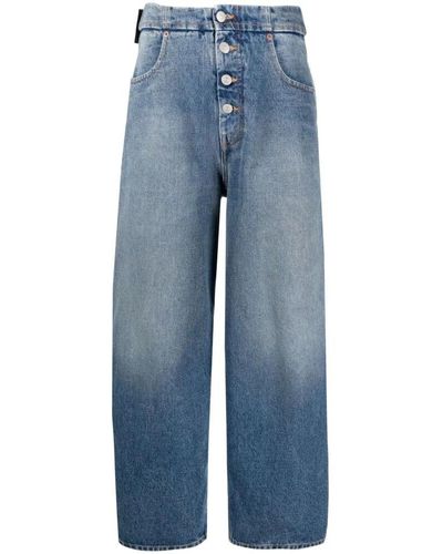 MM6 by Maison Martin Margiela Jeans > loose-fit jeans - Bleu